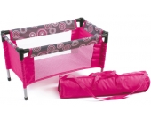Bayer Chic 2000 Puppenreisebett mit Tasche (Hot Pink Pearls) [Kinderspielzeug]