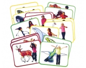edumero Yoga-Karten Tiere, 16 Stück